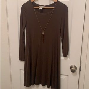 Worn once - olive green dress